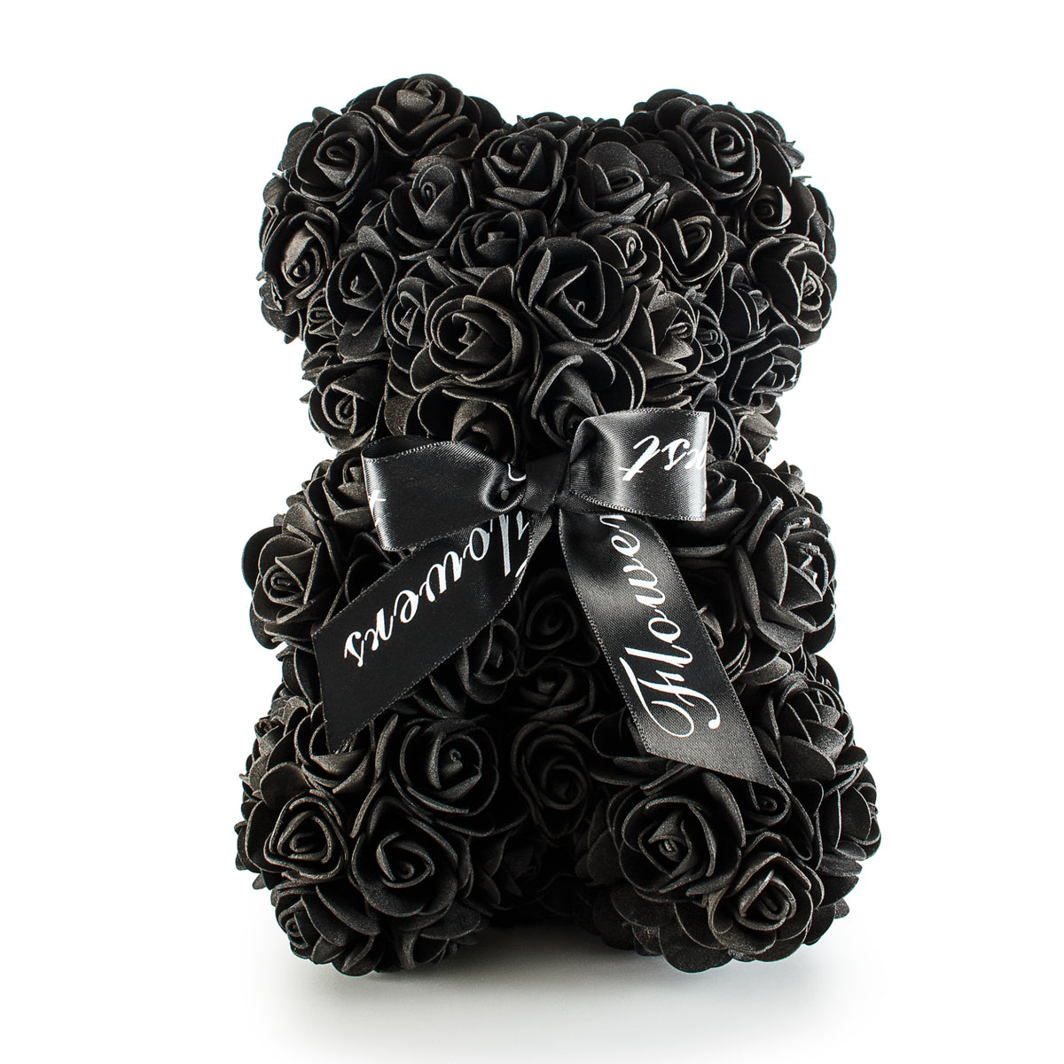 Medium Black Luxury Handmade Rose Teddy Bear Flowers First