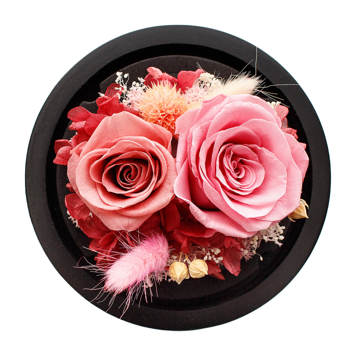 Pink Infinity Rose in Glass Dome – Flowers First