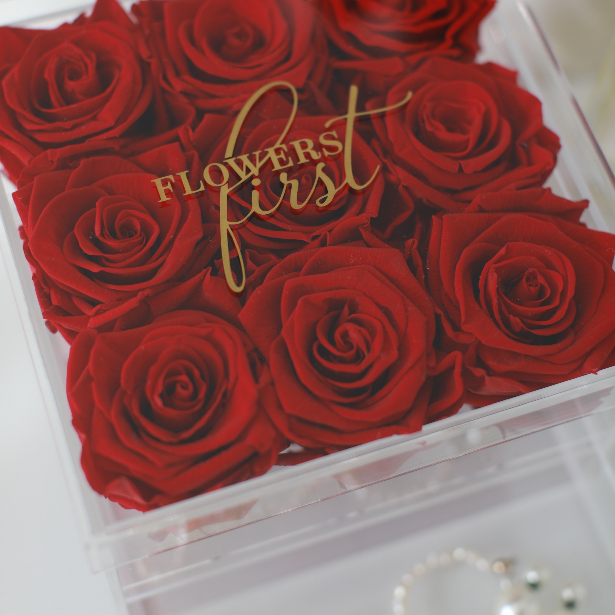 Forever Roses & Large Jewelry Box