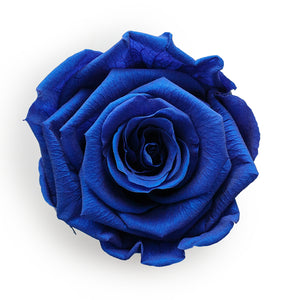Forever Roses & M Round Blue Hat Box