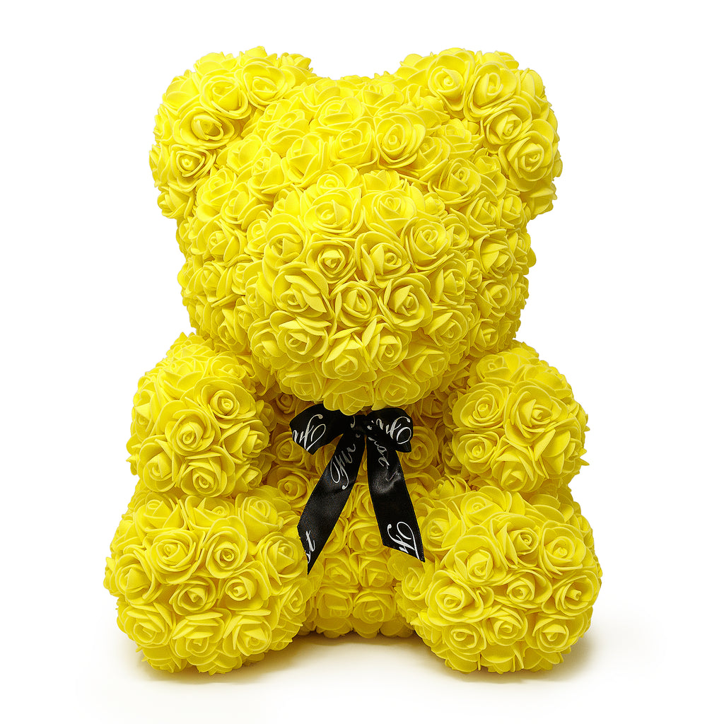 Luxury Yellow Rose Teddy Bear -1