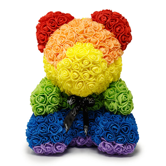 Luxury Rainbow Rose Teddy Bear -1