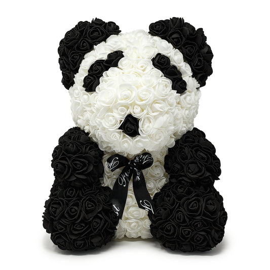 Handmade Luxury Rose Panda Bear -1