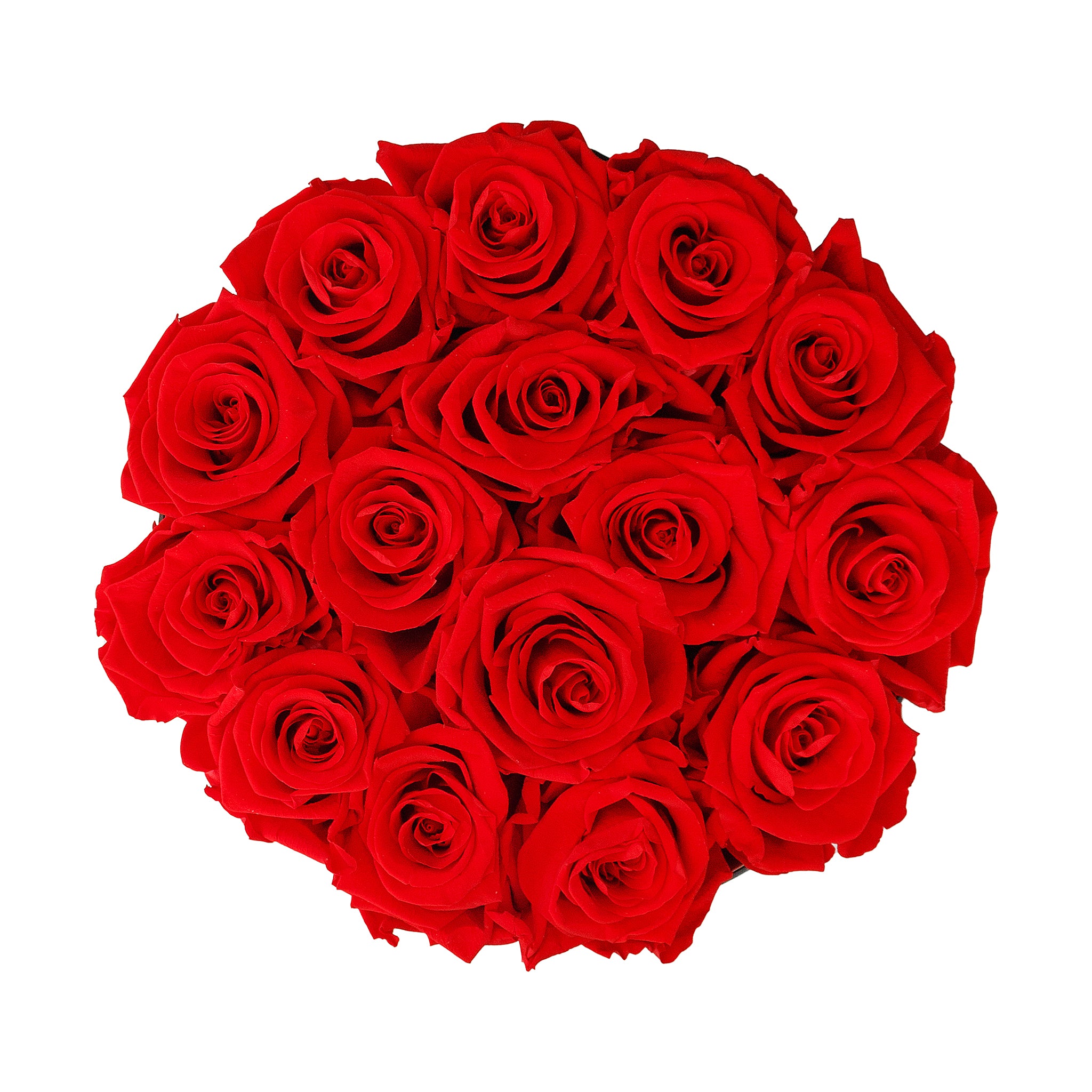 Red Roses & Big White Round Hat Box -3