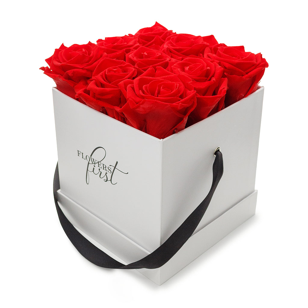 Red Roses & M Square White Box -1