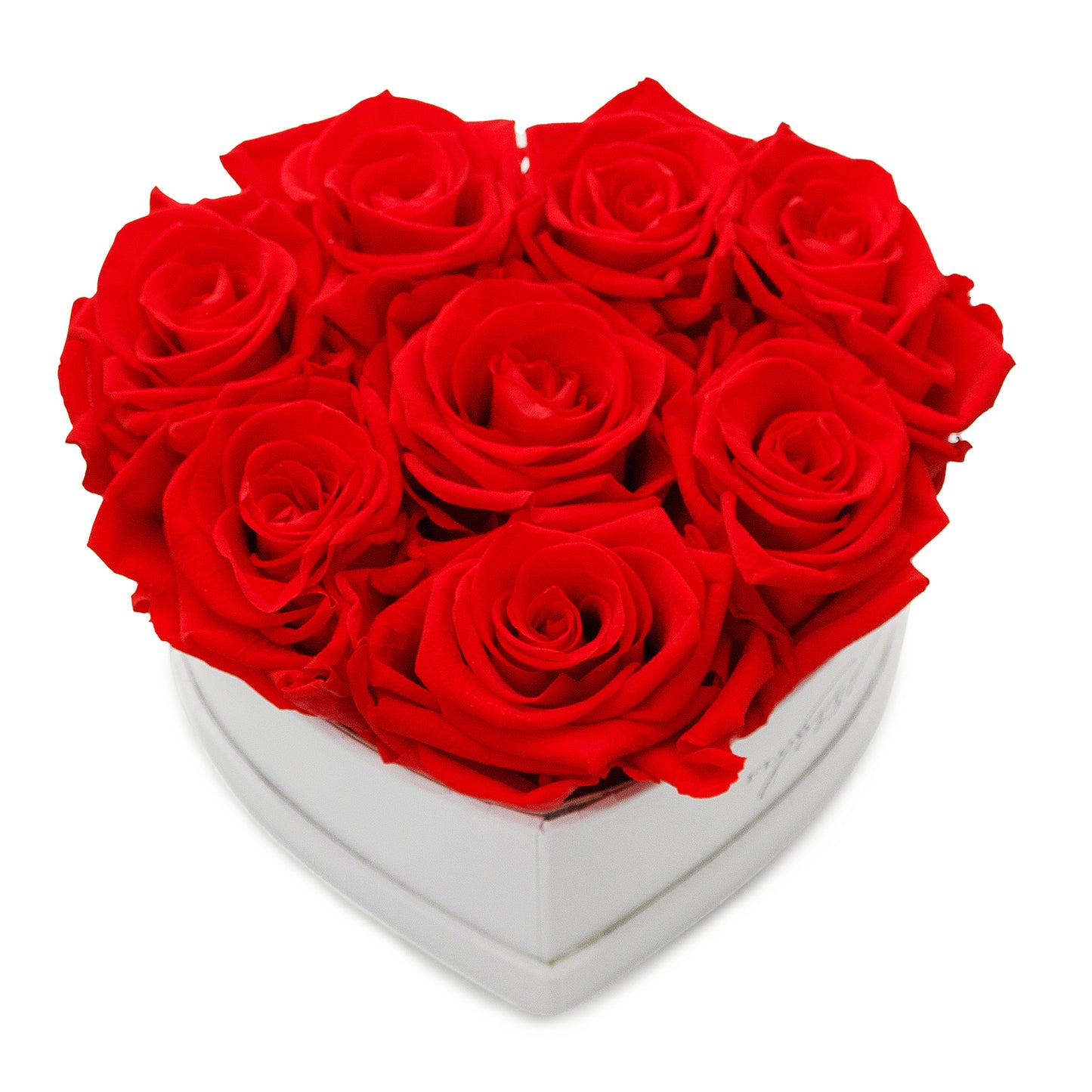 Red Roses & Heart Shaped White Box -2
