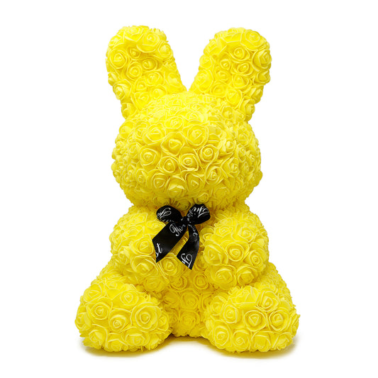Yellow Luxury Handmade Rose Bunny -1