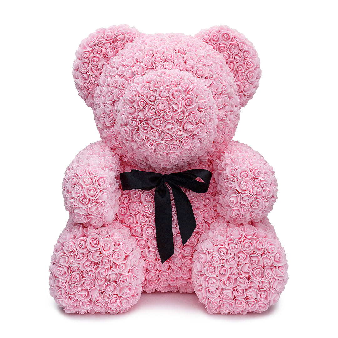 BIG Pink Luxury Handmade Rose Teddy Bear – Flowers First
