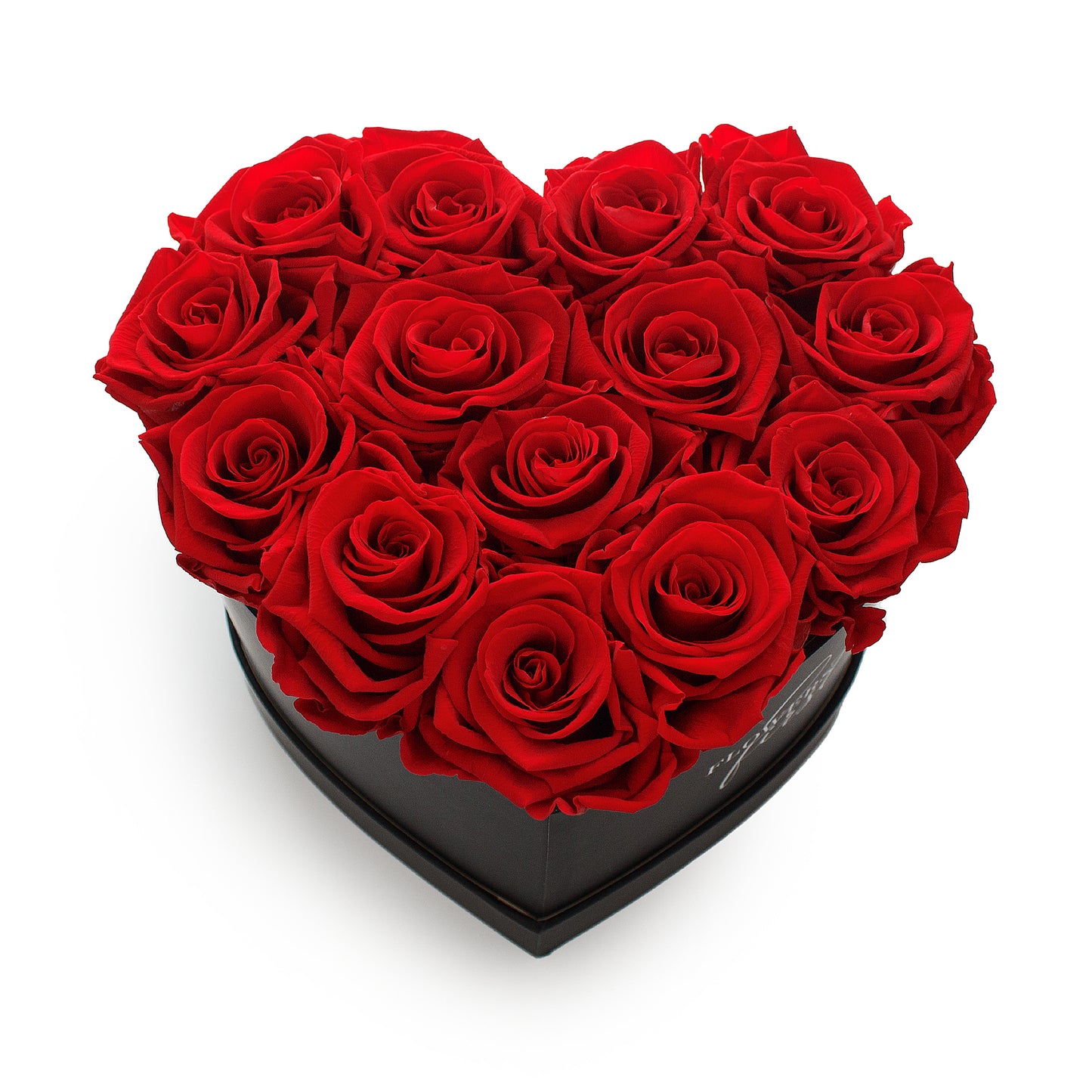 Forever Roses & Large Heart Shaped Black Box