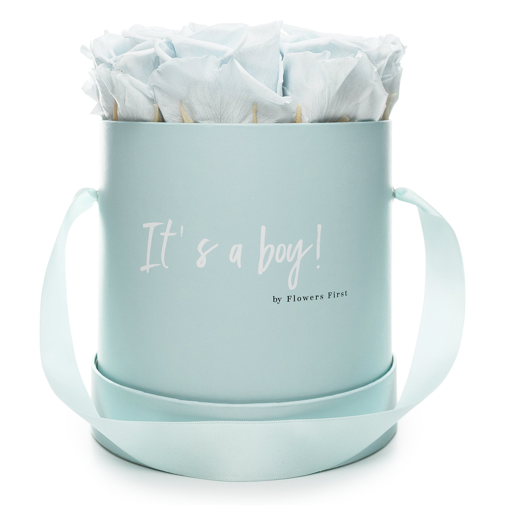 Forever Roses & M Round "It's a boy!" Hat Box