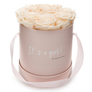 Forever Roses & M Round "It's a girl!" Hat Box