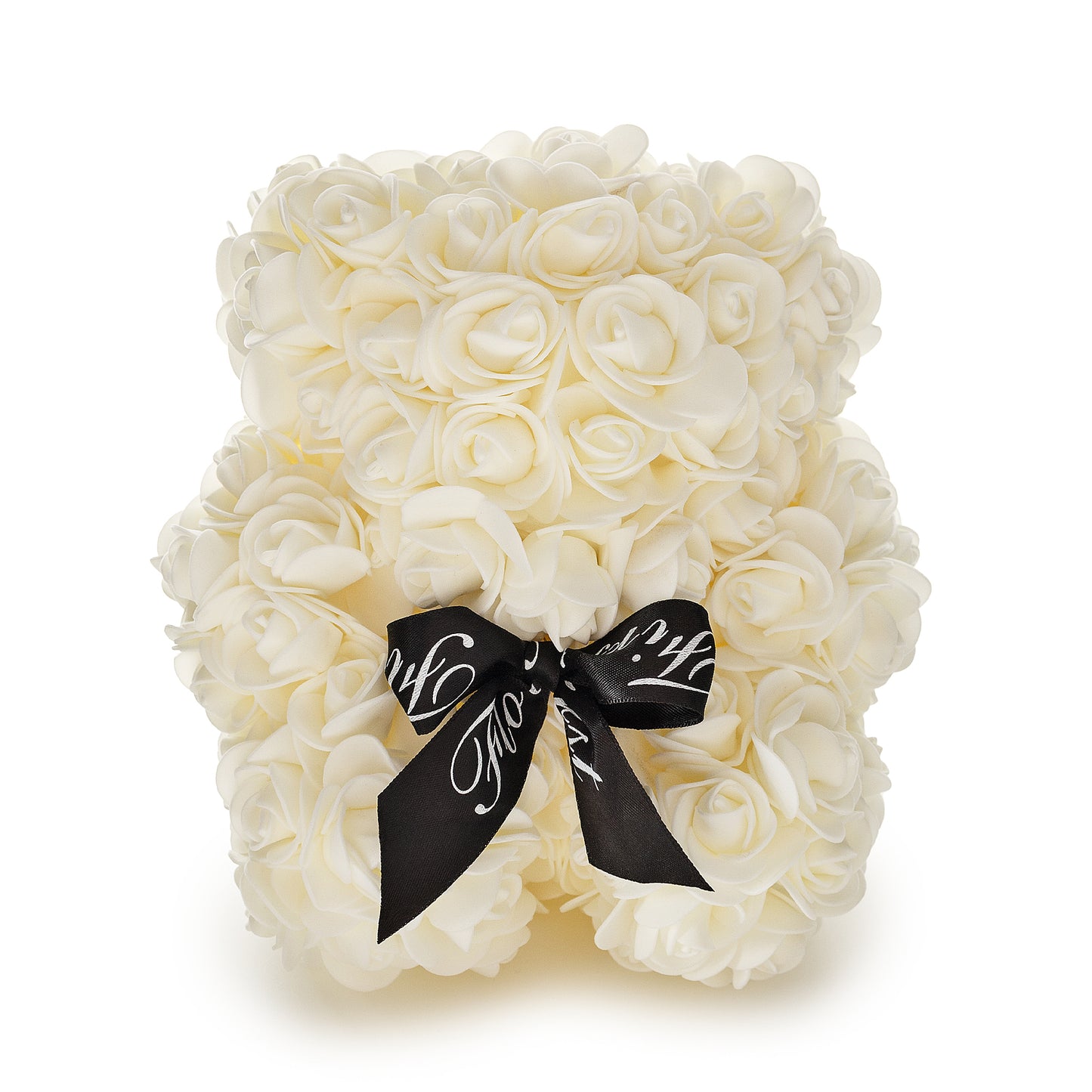 Ivory Luxury Handmade Rose Teddy Bear