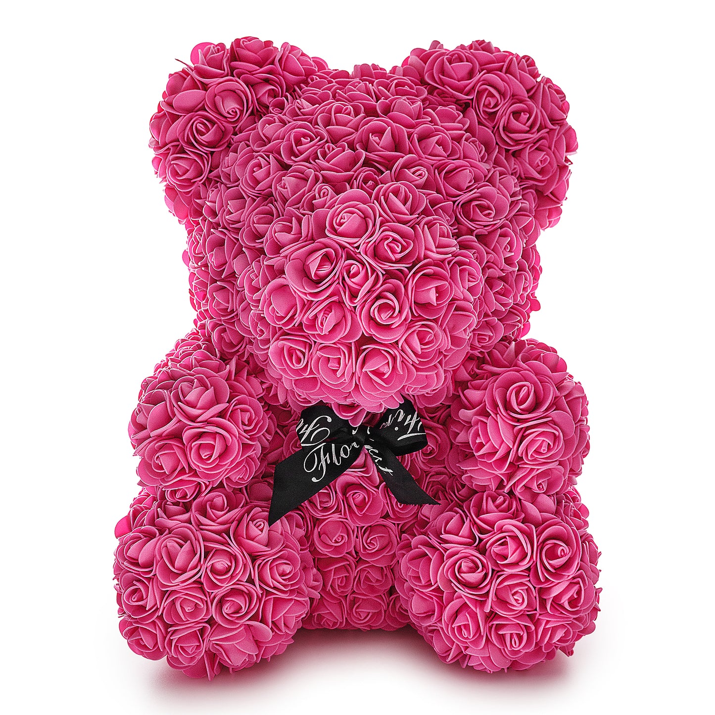 Fuchsia Luxury Handmade Rose Teddy Bear